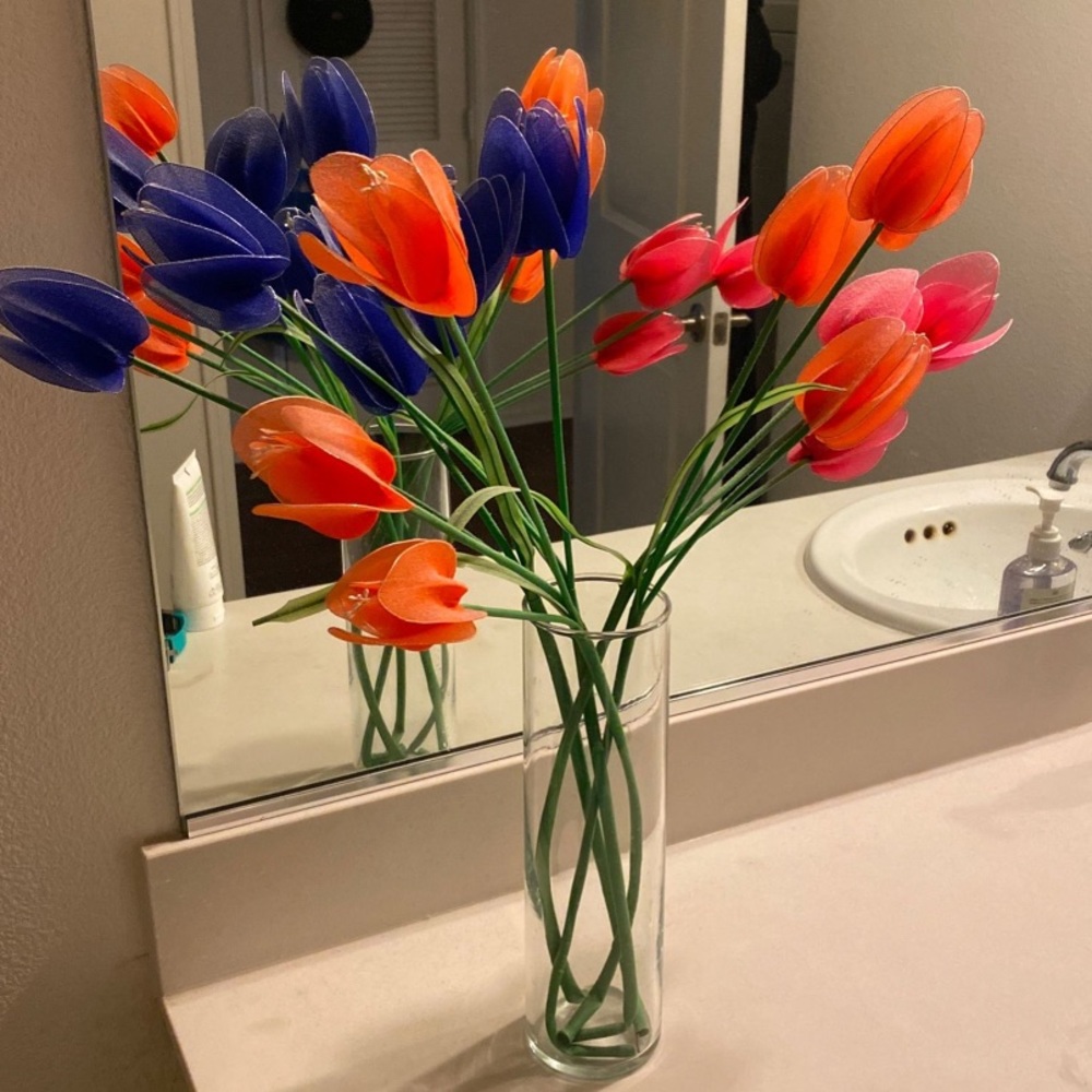 Decoration flowers with vase